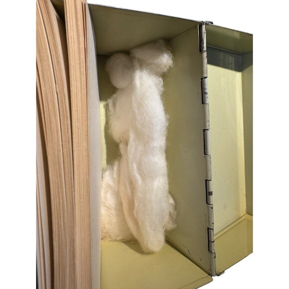 Vintage Metal Recipe File Card Box With Index Cards Ohio Art Co Green and Cream - Picture 5 of 8